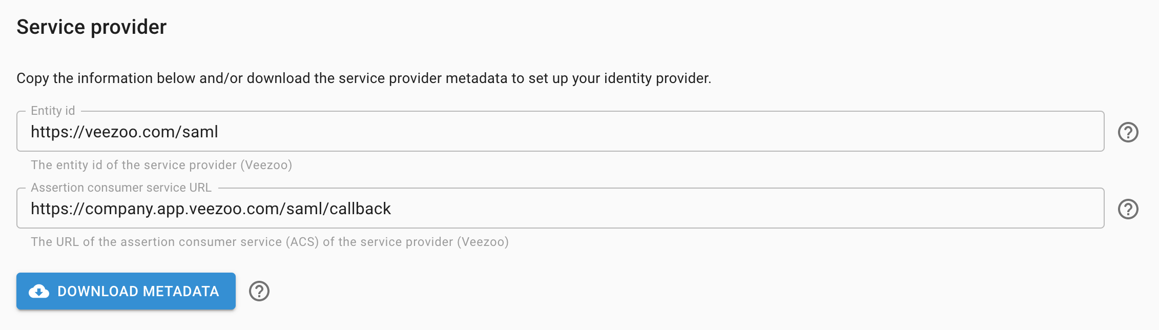 Service provider subsection